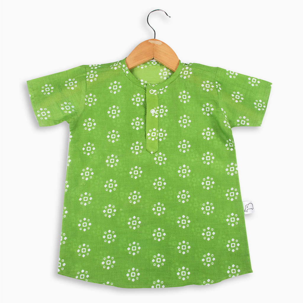 Short Sleeve Kurta - Pack of 3 -Dazzle Green - Maroon Dance - Grey in Harmony