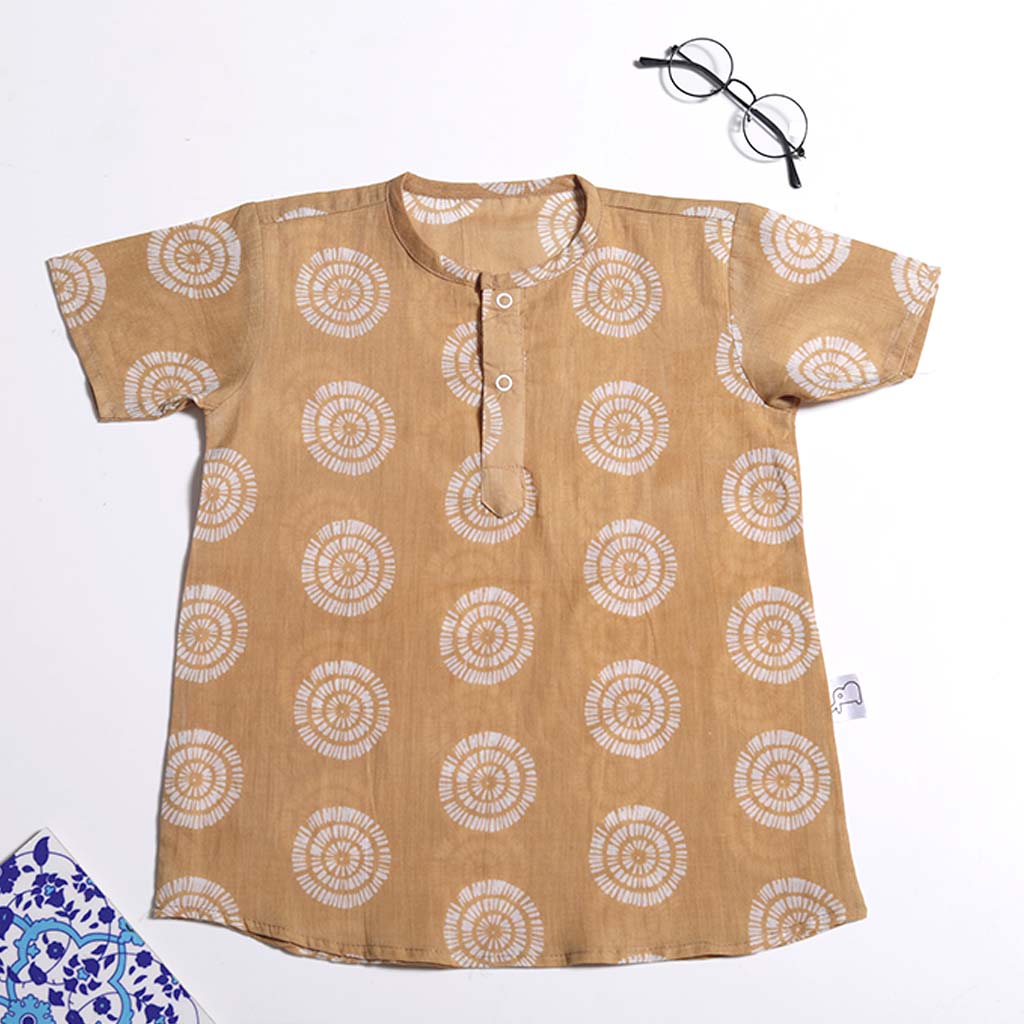 Short Sleeve Kurta - Dreamy Beige