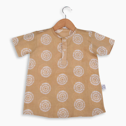 Short Sleeve Kurta - 3 pack - Dreamy Beige - Saplings - Pastel Pink