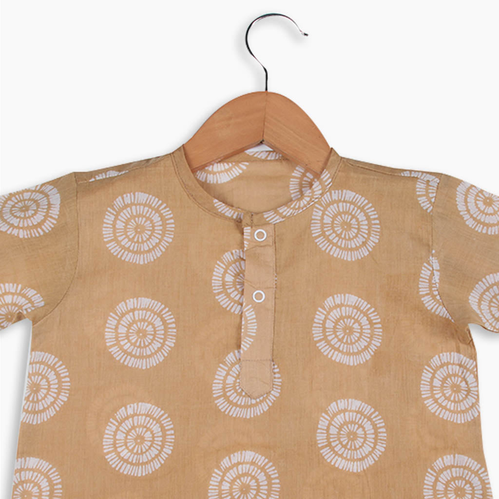 Short Sleeve Kurta - Dreamy Beige