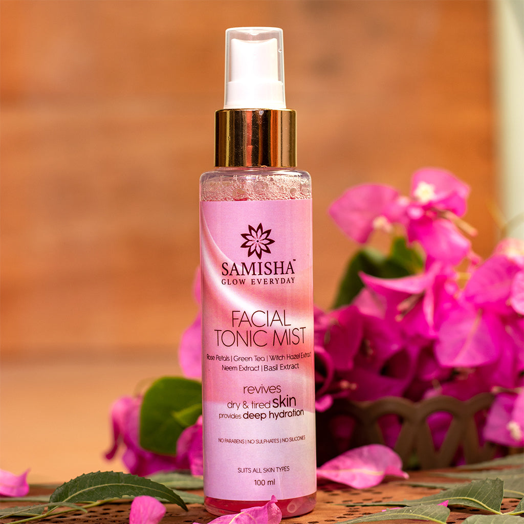 Facial Tonic Mist | Natural Rose Water Spray For Healthy And Glowing Complexion, 100 ML