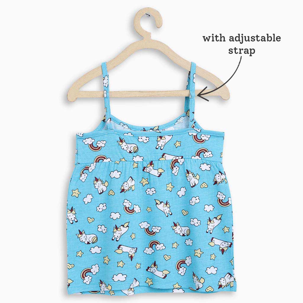 Strappy A-Line Top - Flying Unicorn