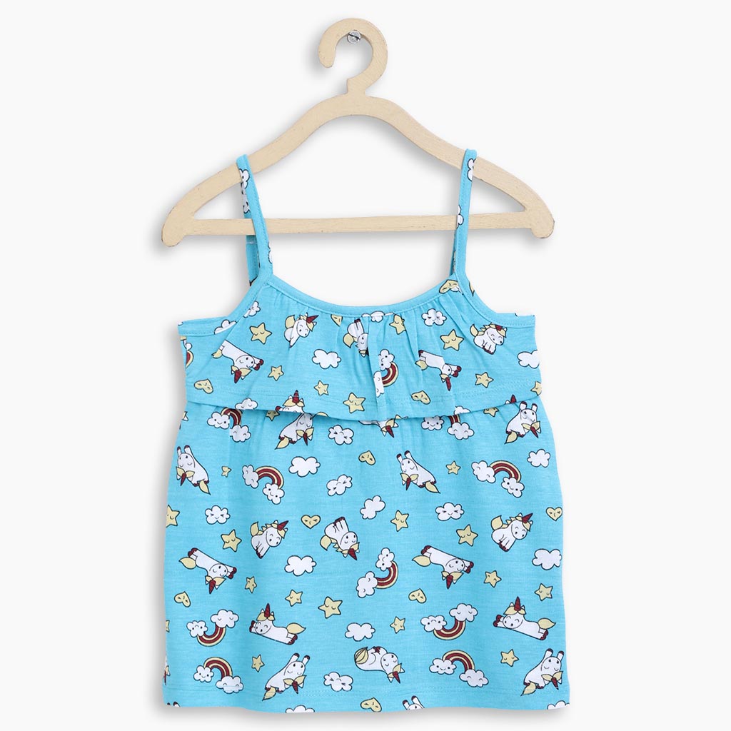 Strappy A-Line Top - Flying Unicorn