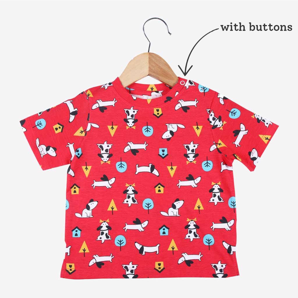 Short Sleeve Top & Shorts Set - 2 pack - Treats and Tails - Furry Love