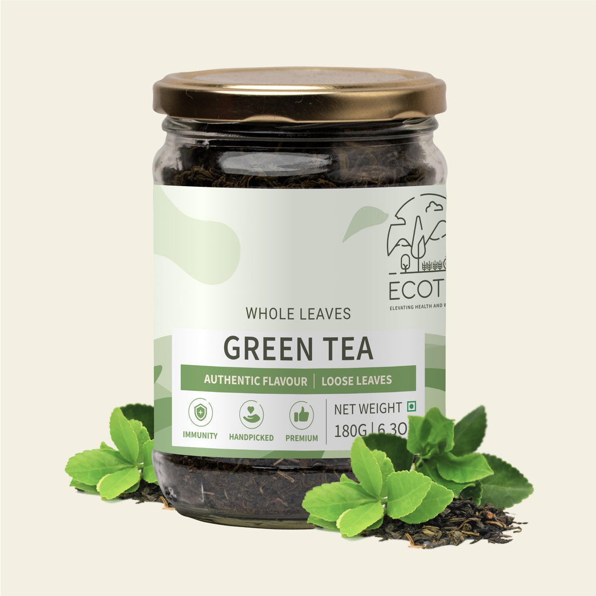 Ecotyl Green Tea Leaves From Darjeeling | Handpicked | 180g