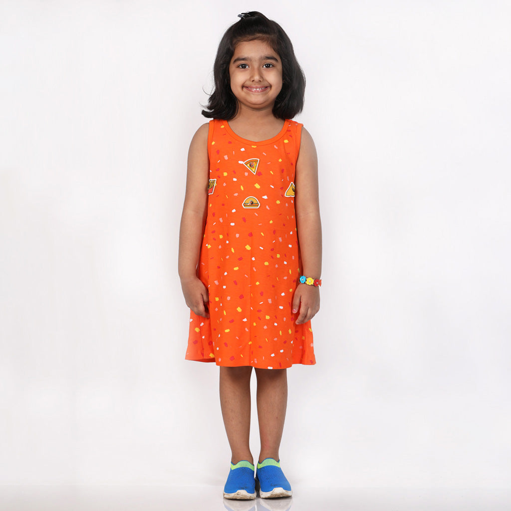 A-line Dress - Colour Patch