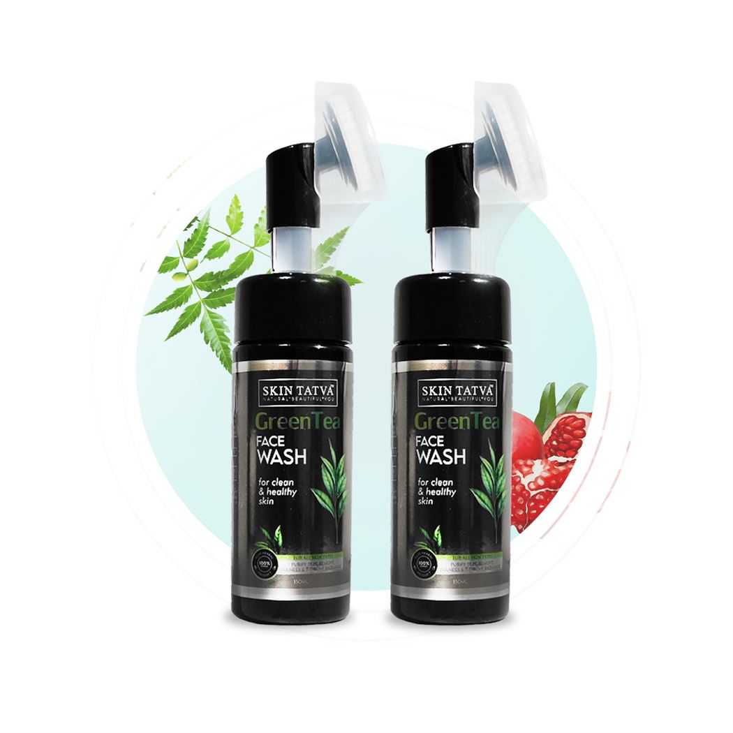SKIN TATVA GREEN TEA FOAMING FACE WASH PACK OF 3