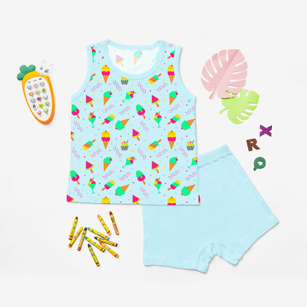 Top & Shorts Set - Icy Treats