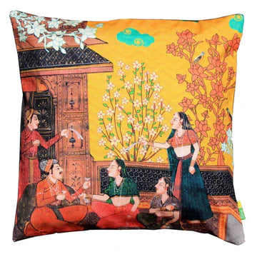 Indian Art Balcony Cushion Cover