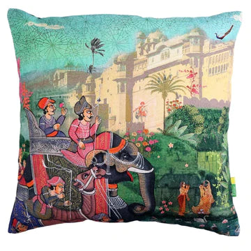 Indian Art Palace Cushion Cover