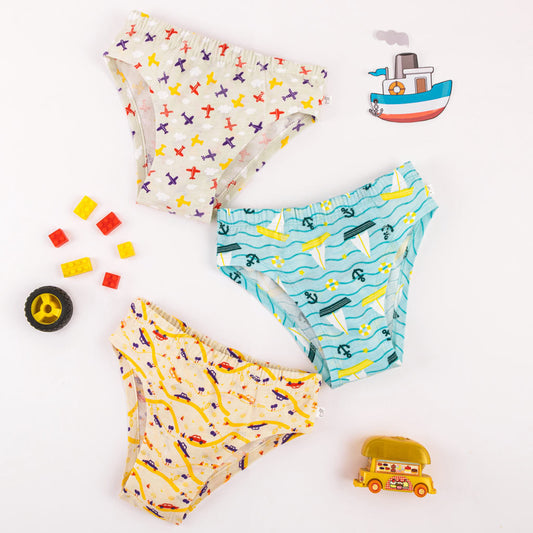 Choose Print and Size for Briefs - Pack of 3