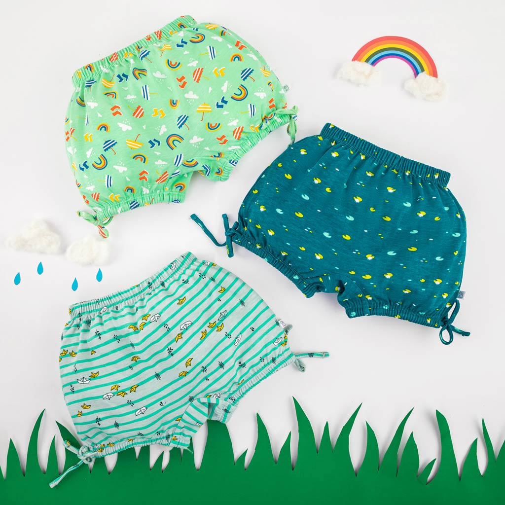 Unisex Toddler Bloomer -6 Pack (Rainy Poppins - Woody Goody)