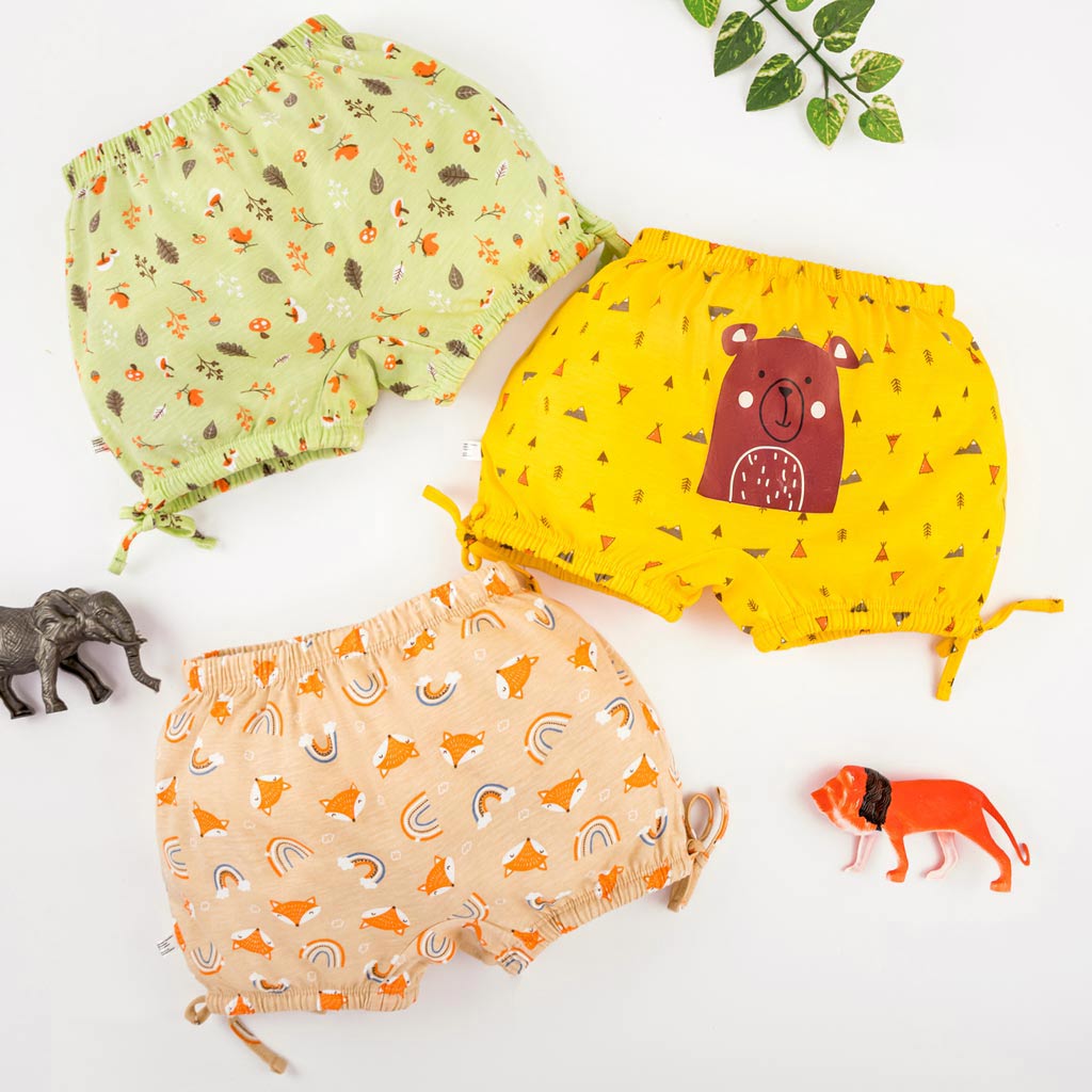 Unisex Toddler Bloomer -6 Pack (Rainy Poppins - Woody Goody)
