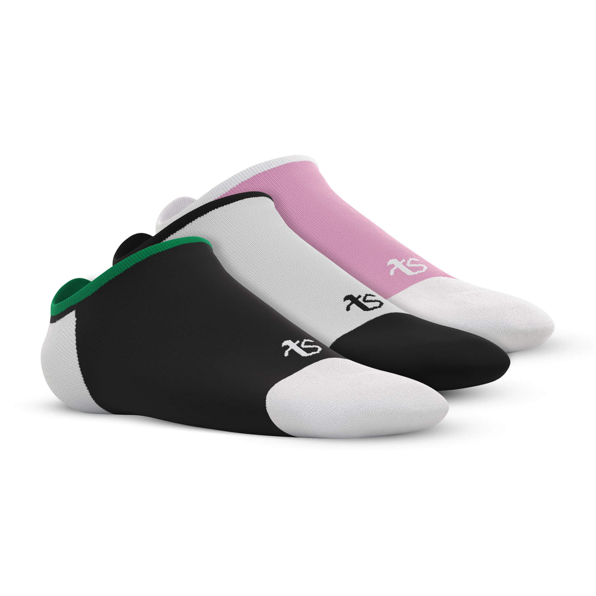 Loafer – Game On – Black, White, See me – Pink – Set of 3