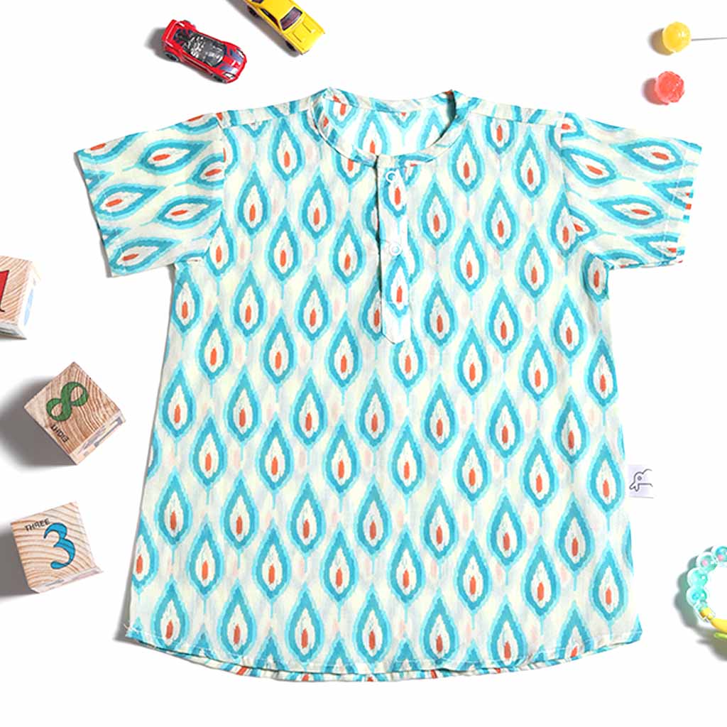 Short Sleeve Kurta - Magic Leaf