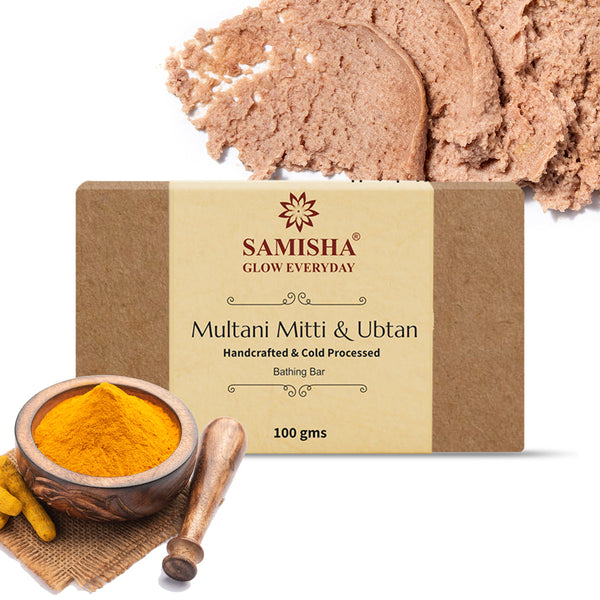 Organic Multani Mitti & Ubtan Skin Rejuvenating  Bath Bar - 100gm