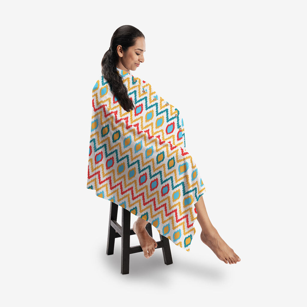 Ikat Chevron - Stole Style Nursing Cover