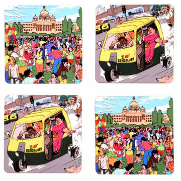 Namma Bengaluru Coaster Set of 4