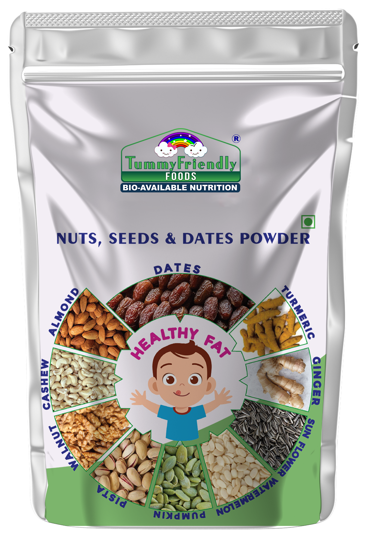 TummyFriendly Foods Premium Nuts, Seeds and Dates Powder | Dry Fruits Powder for Baby - 100g Cereal (100 g)