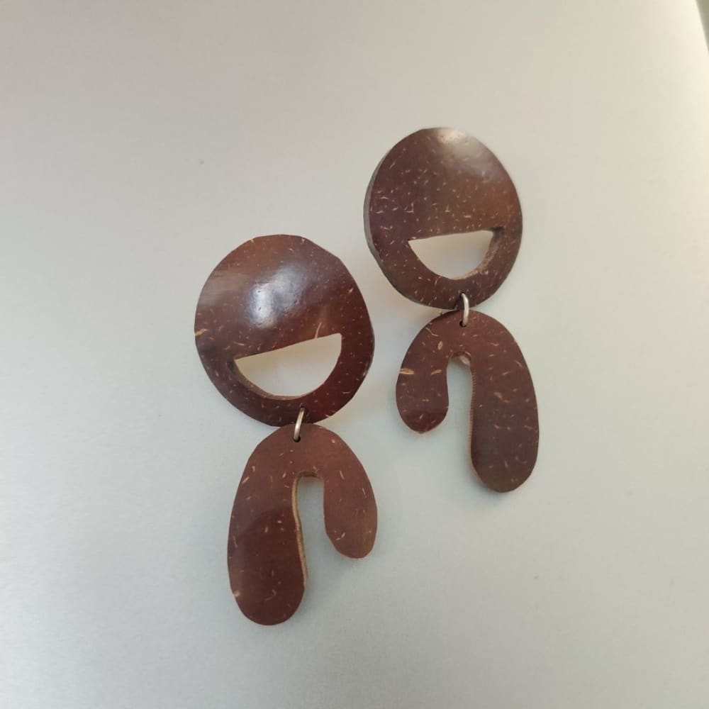 #4 - Coconut Shell Earrings