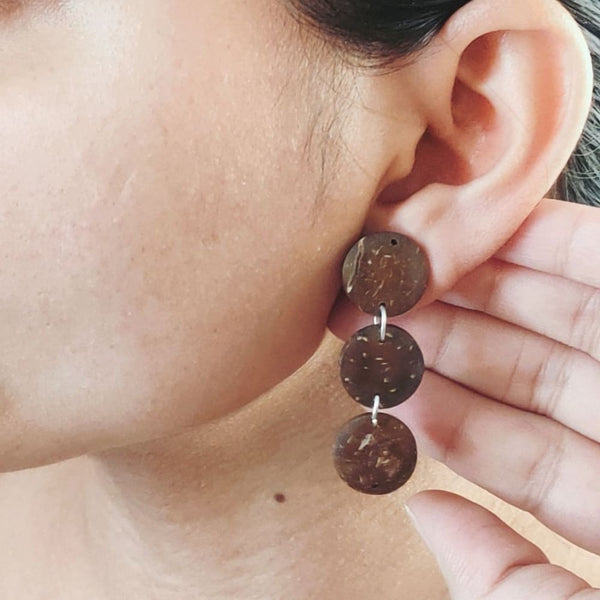 #6 - Coconut Shell Earrings