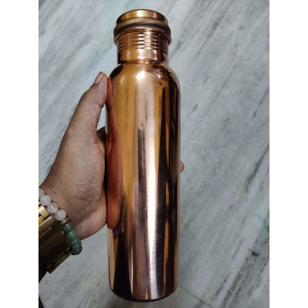1L Copper Bottle (with Cleaning Brush) - Plain