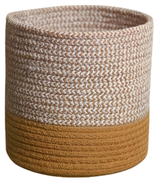 Dual Tone Jute Baskets - Small (One Piece)