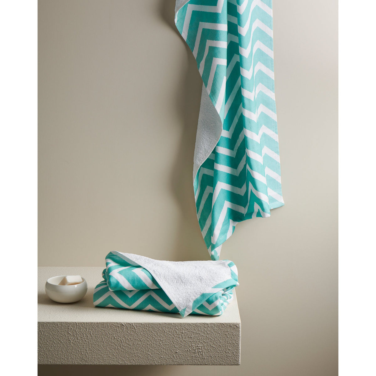 Chevron Hammam Terry Bath Towel