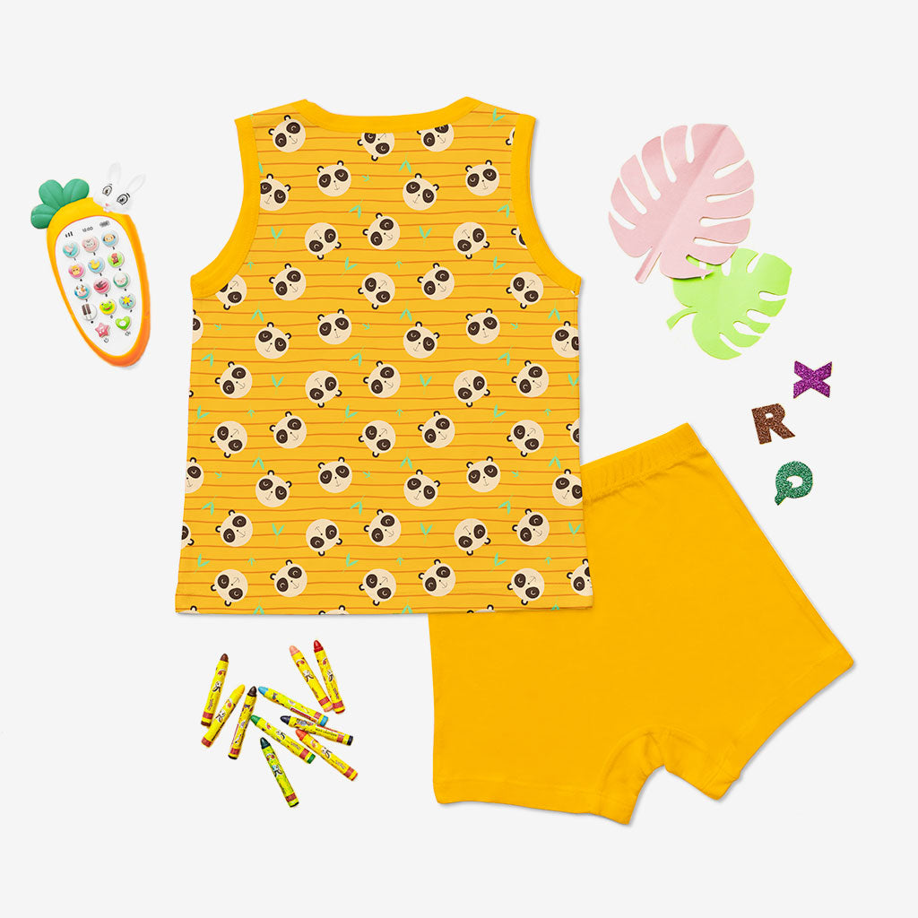 Top & Shorts Set - Panda