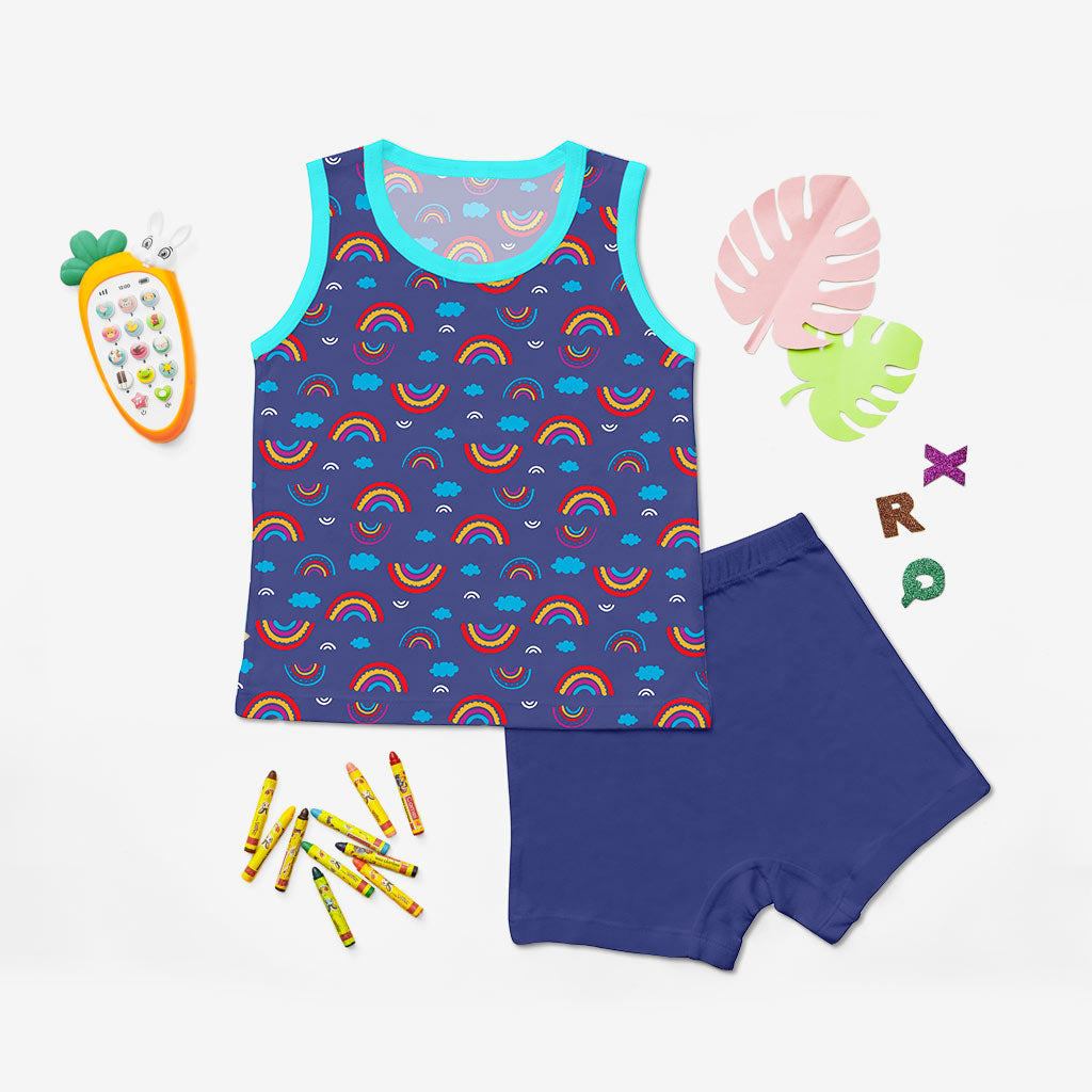 Glow Top & Shorts Set - Rainbow Smiles