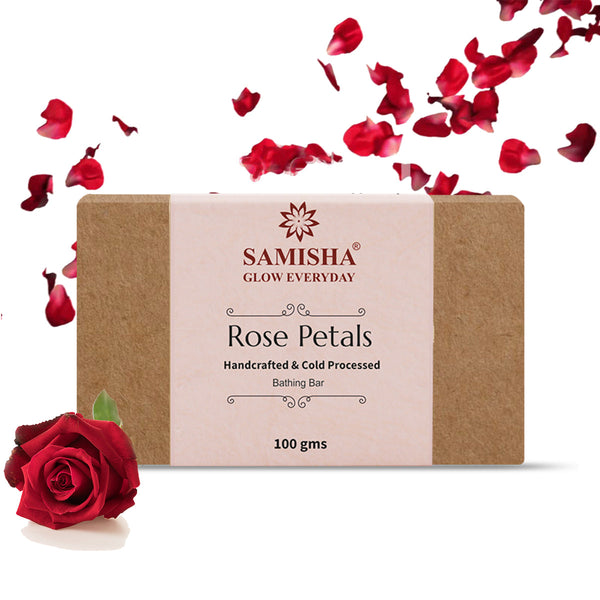 Organic Rose Petals Anti Aging Bath Bar - 100gm