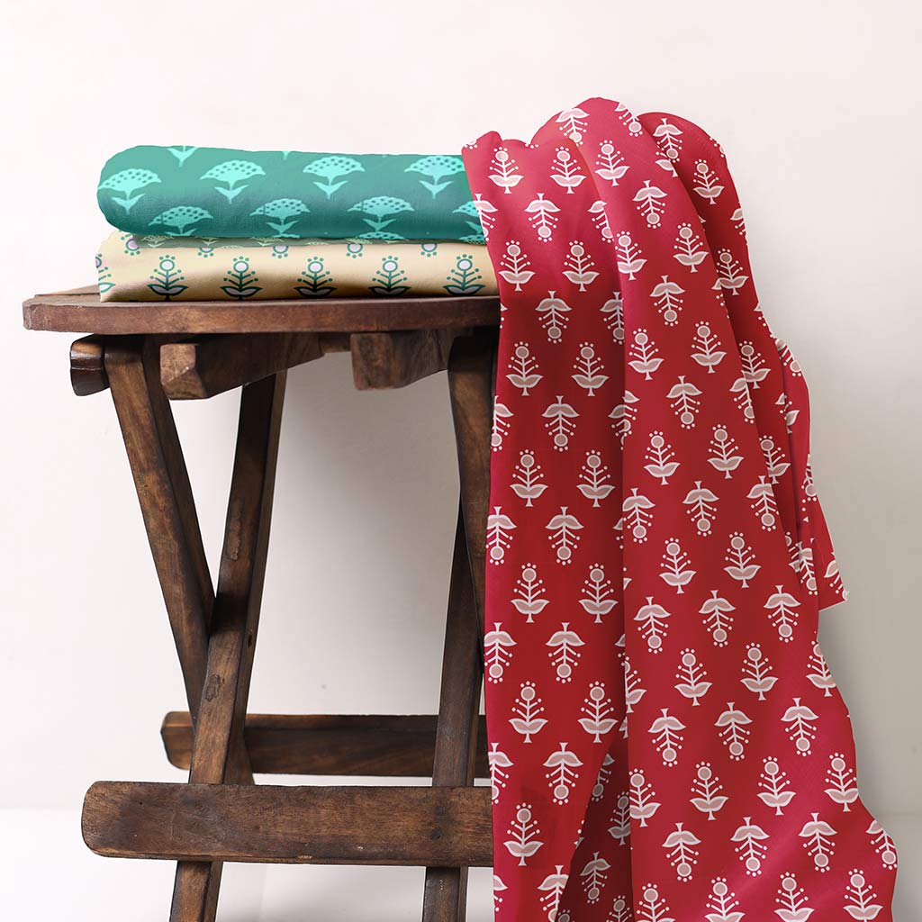 Regal Ajrakh Swaddle Set- Pack of 3