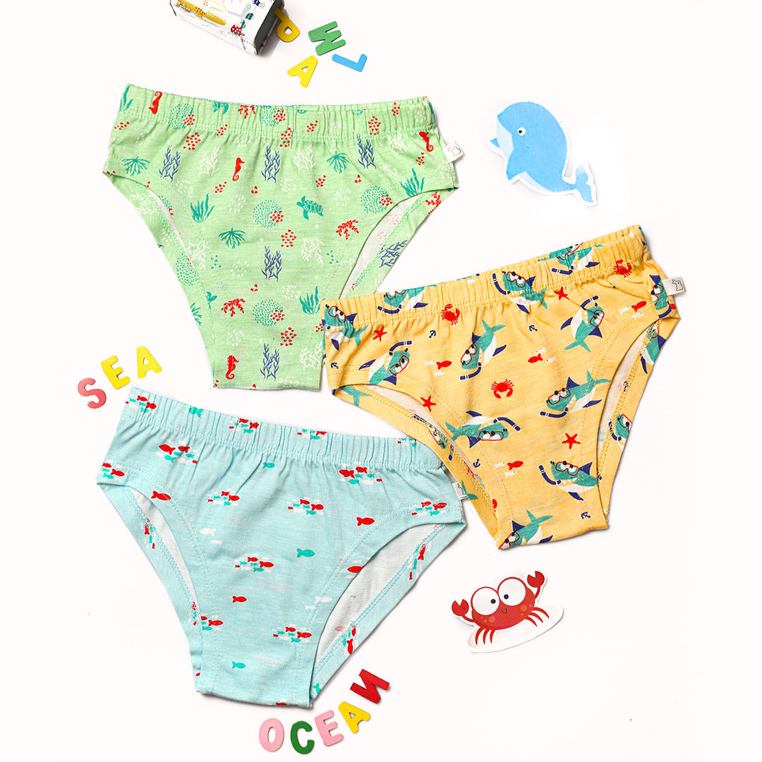 Choose Print and Size for Briefs - Pack of 3
