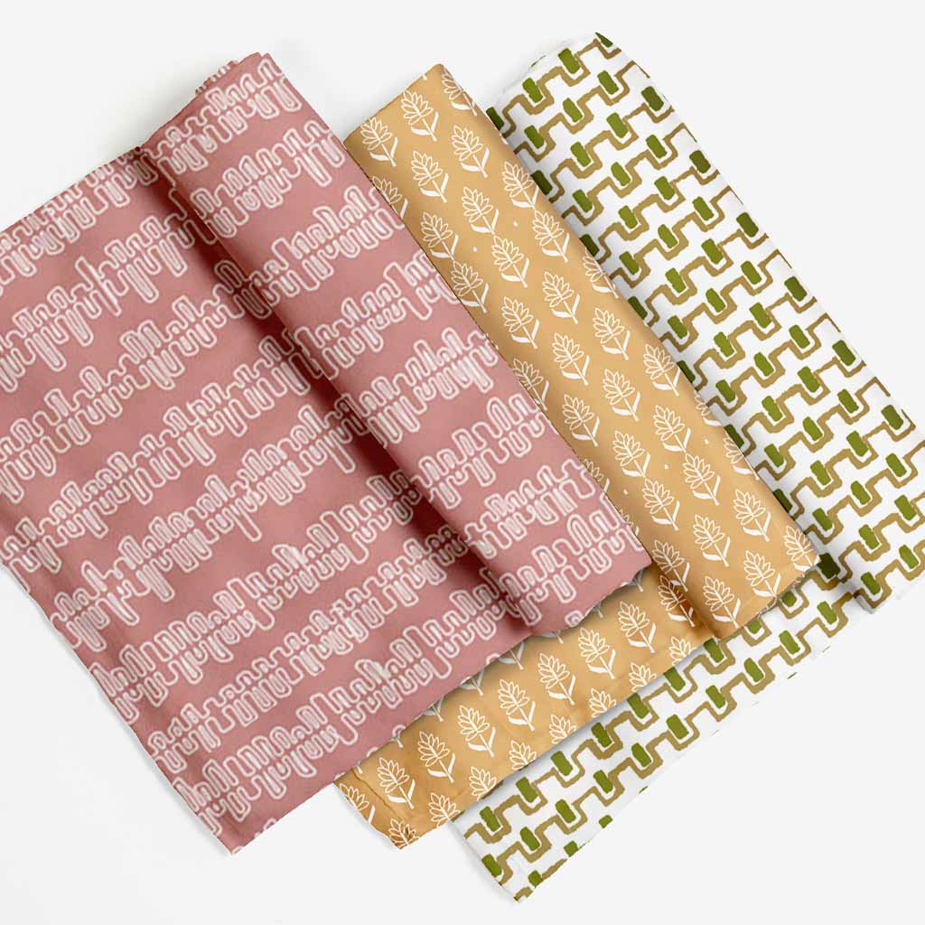 Shamiana Night Swaddle Set- Pack of 3