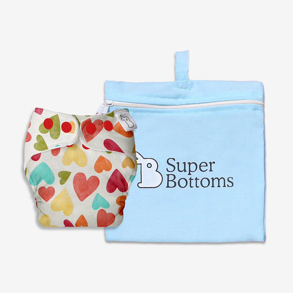 Baby Hearts - Freesize UNO | Modern cloth diapers for toddlers | SuperBottoms | Emusa Sustainable 