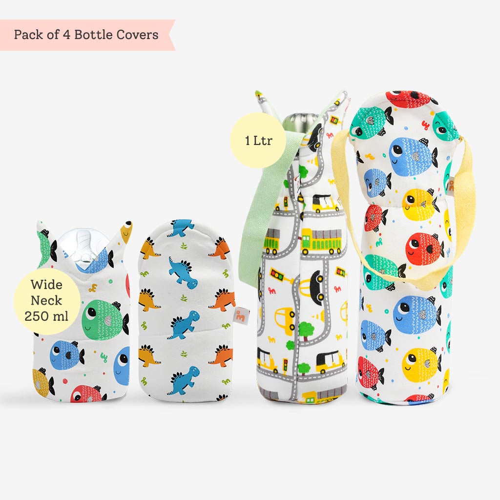 Me & Baby Bottle Covers - Pack of 4