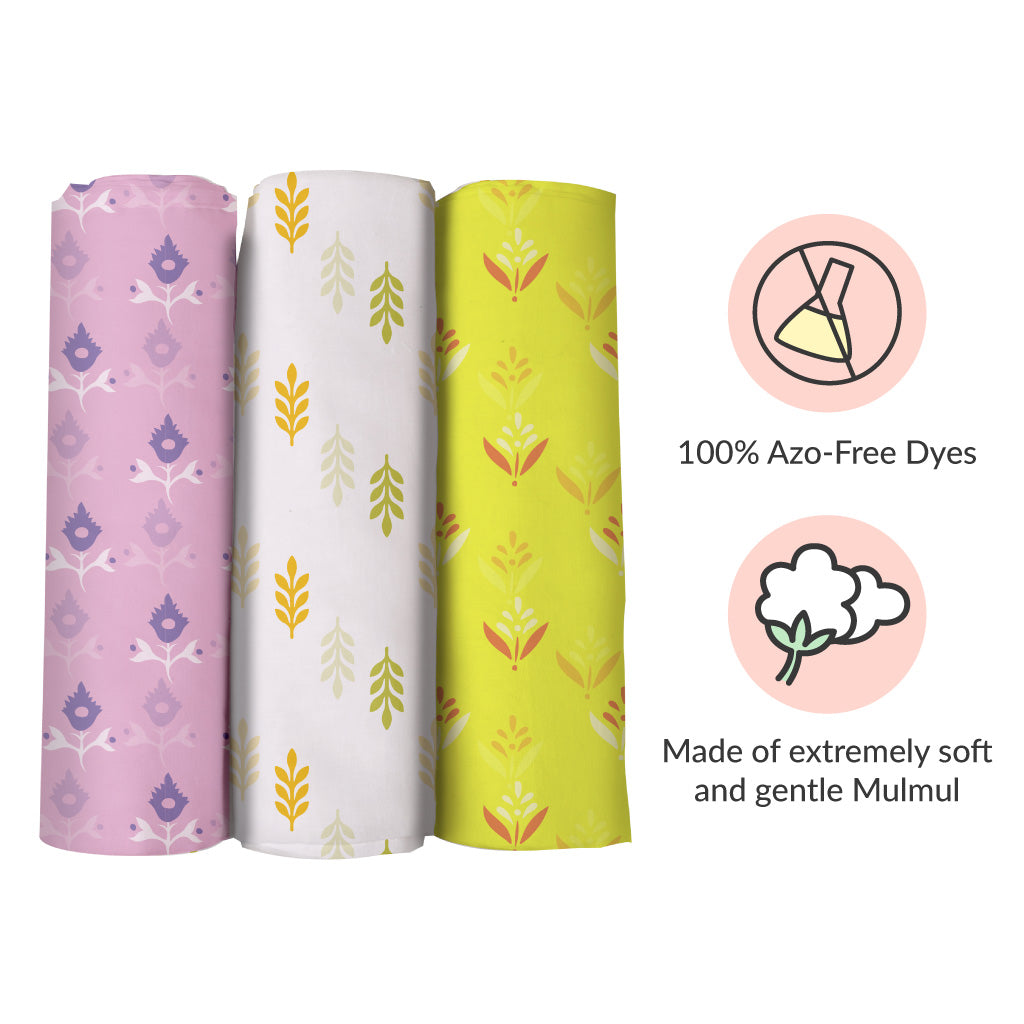 Lavendar Fields Swaddle Set- Pack of 3