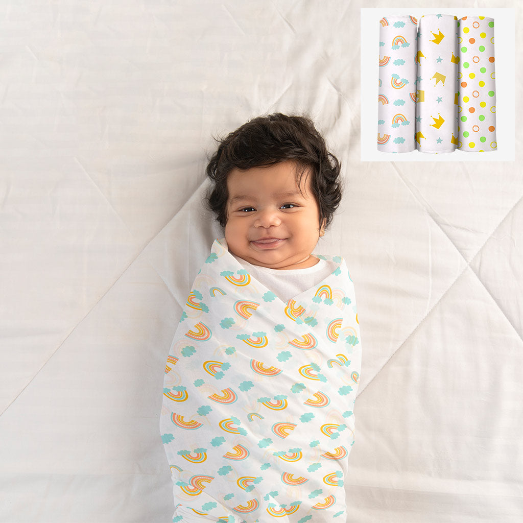 Sparkle and Shine Swaddle Set - Pack of 3