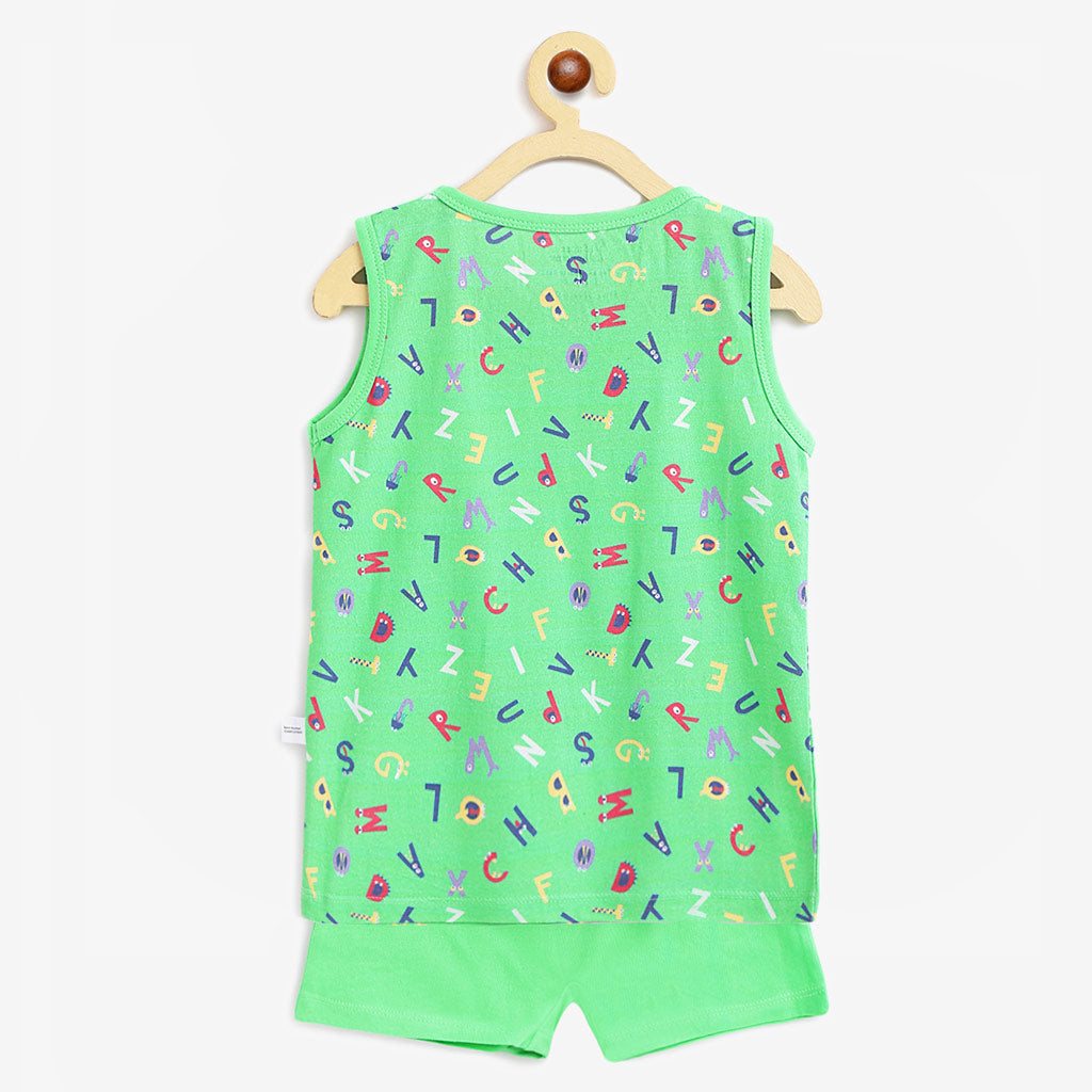 Top & Shorts Set - Little Letters