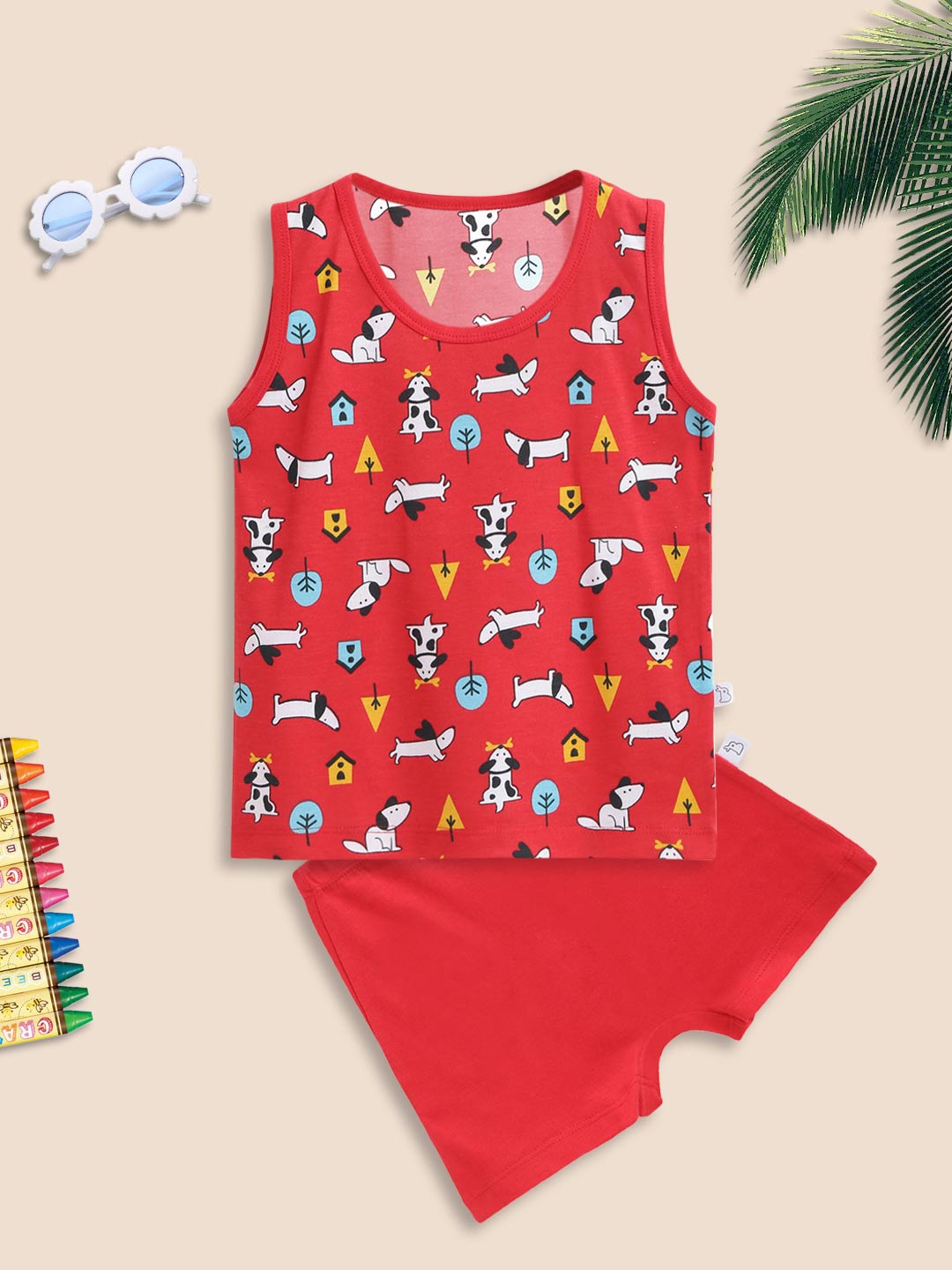 Top & Shorts Set - 2 pack - All Smiles - Furry Love