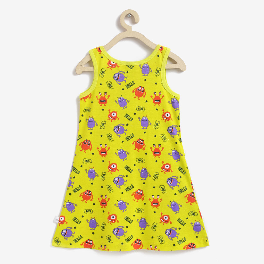 A-line Dress - Mini Monster