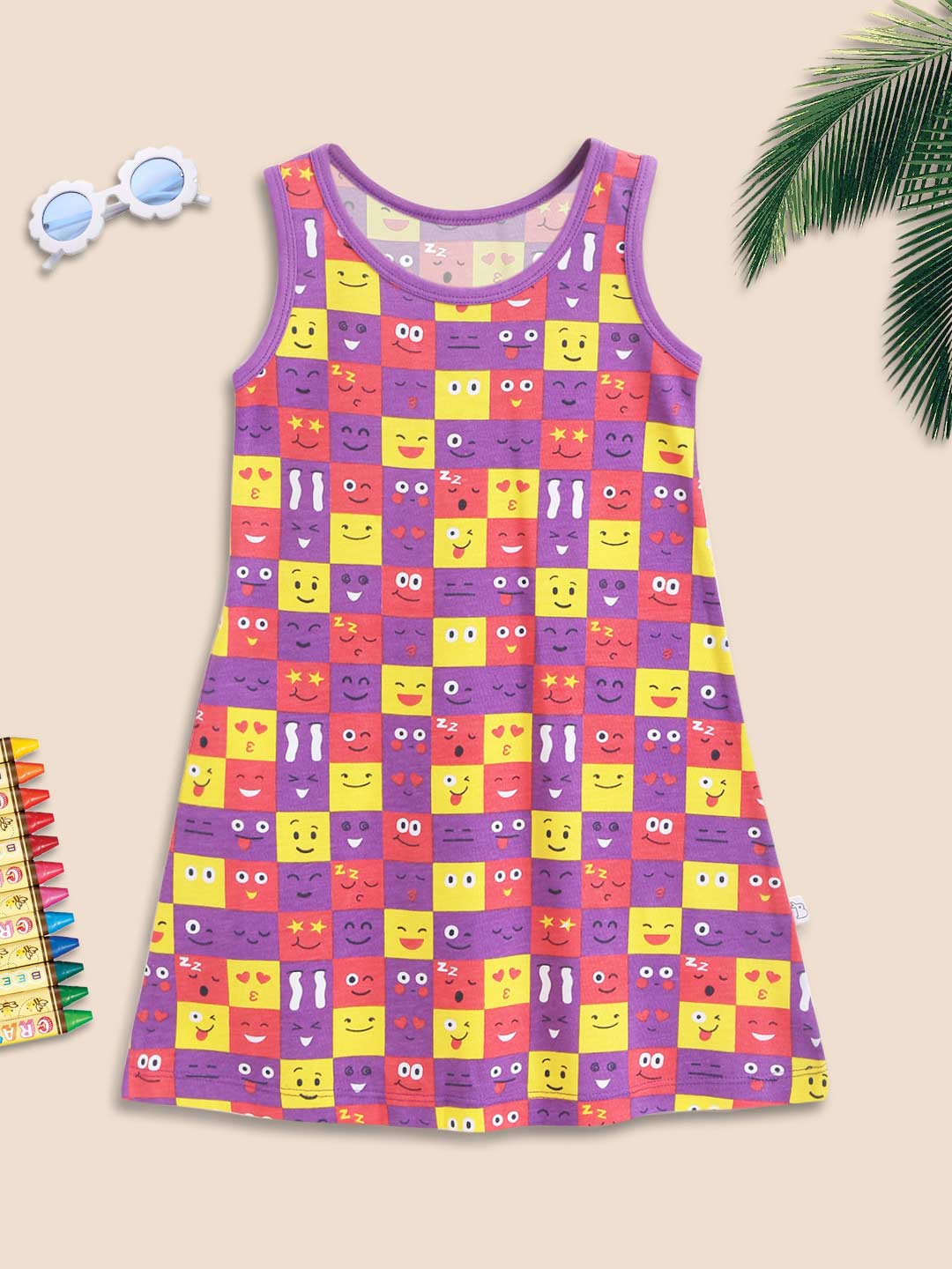 A-line Dress - 3 pack - All Smiles - Furry Love - Tie-Dye Blues