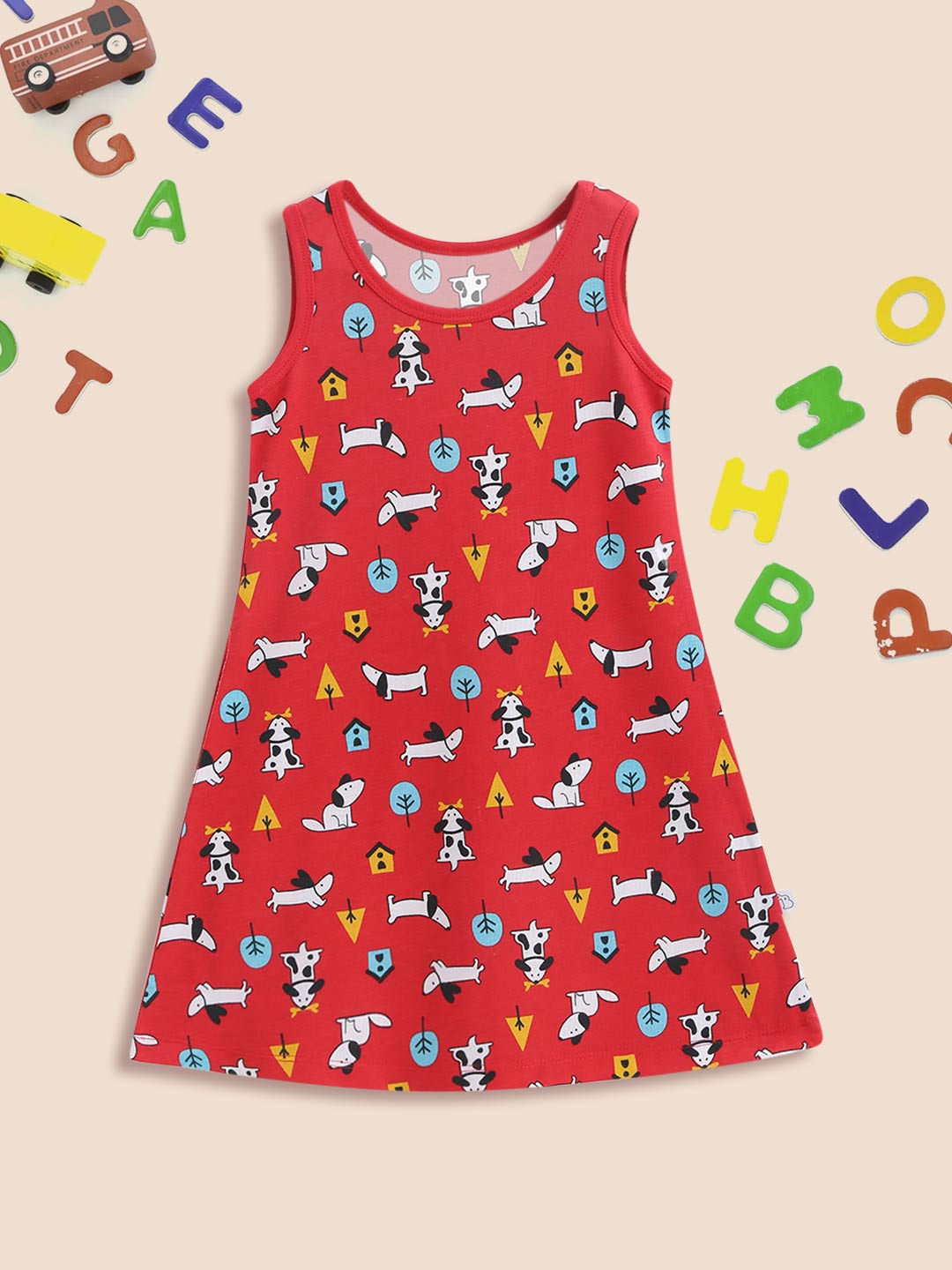 A-line Dress - 2 pack - All Smiles - Furry Love