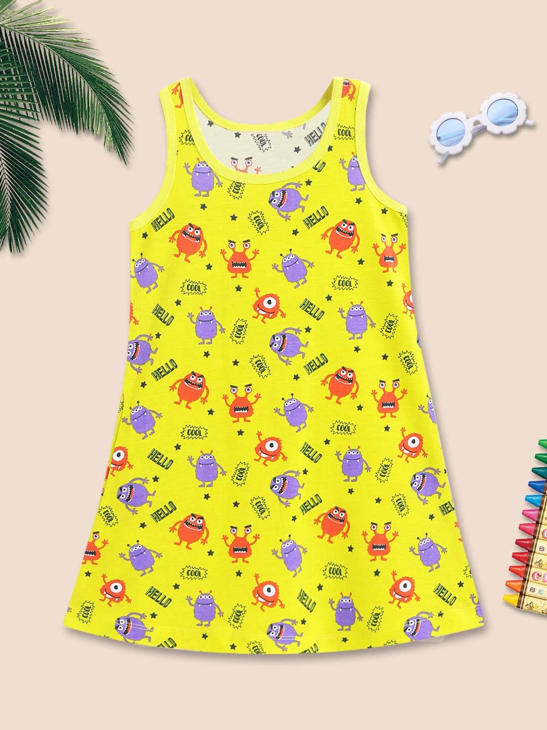 A-line Dress - Mini Monster