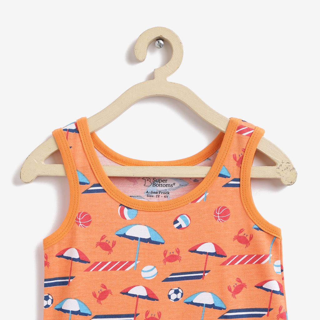 A-line Dress - Sand & Sea