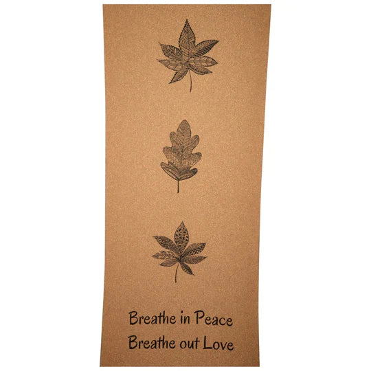 Three Leaves Cork Yoga Mat