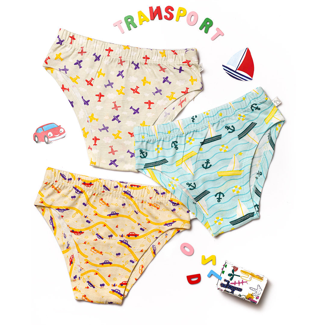 Choose Print and Size for Briefs - Pack of 3