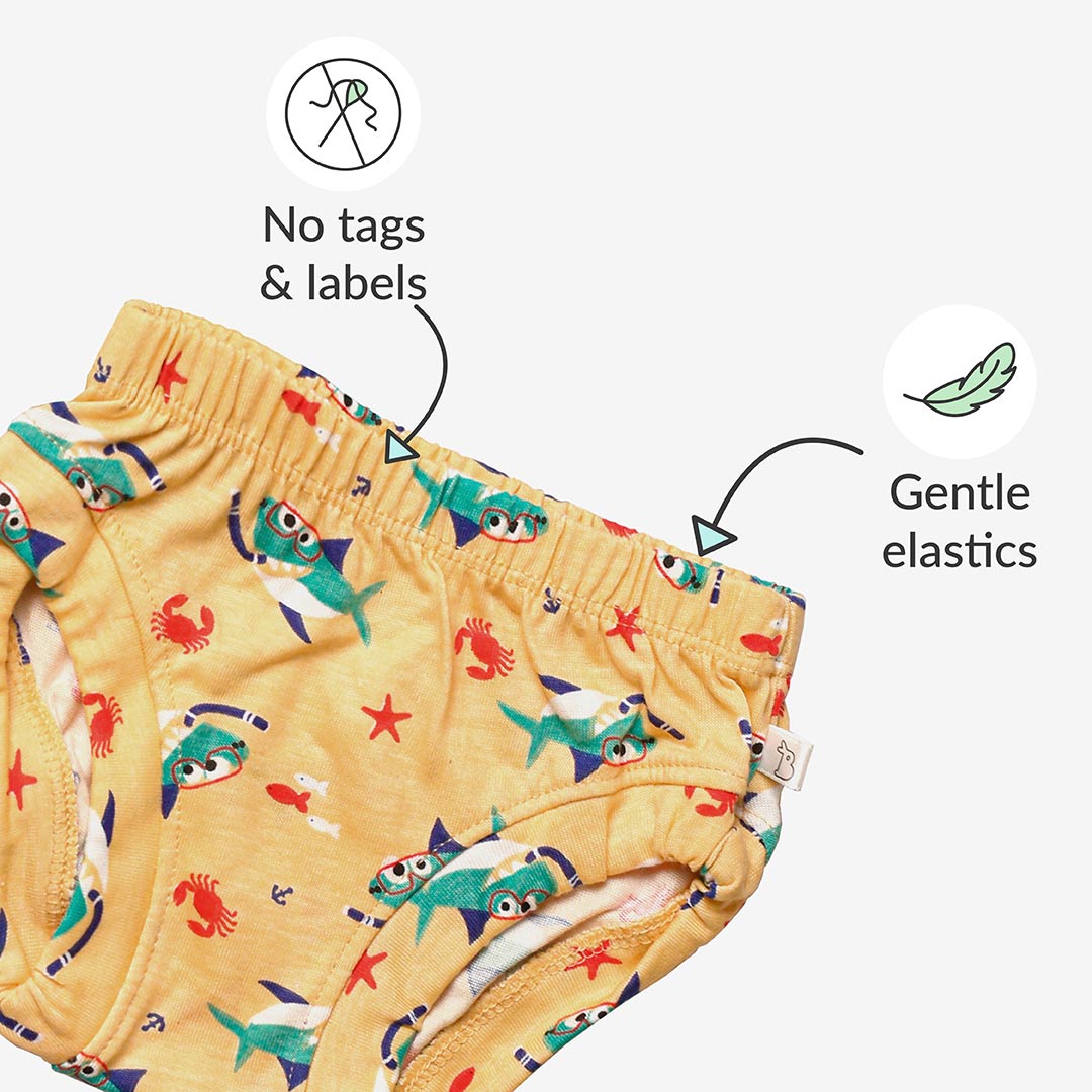Choose Print and Size for Unisex Toddler Briefs - Pack of 3
