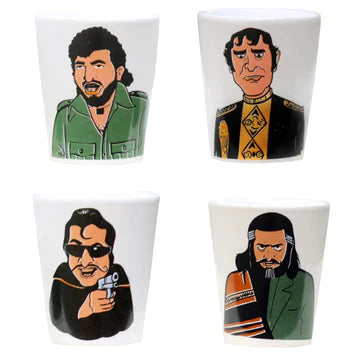 Villian Shot Glasses Set of 4