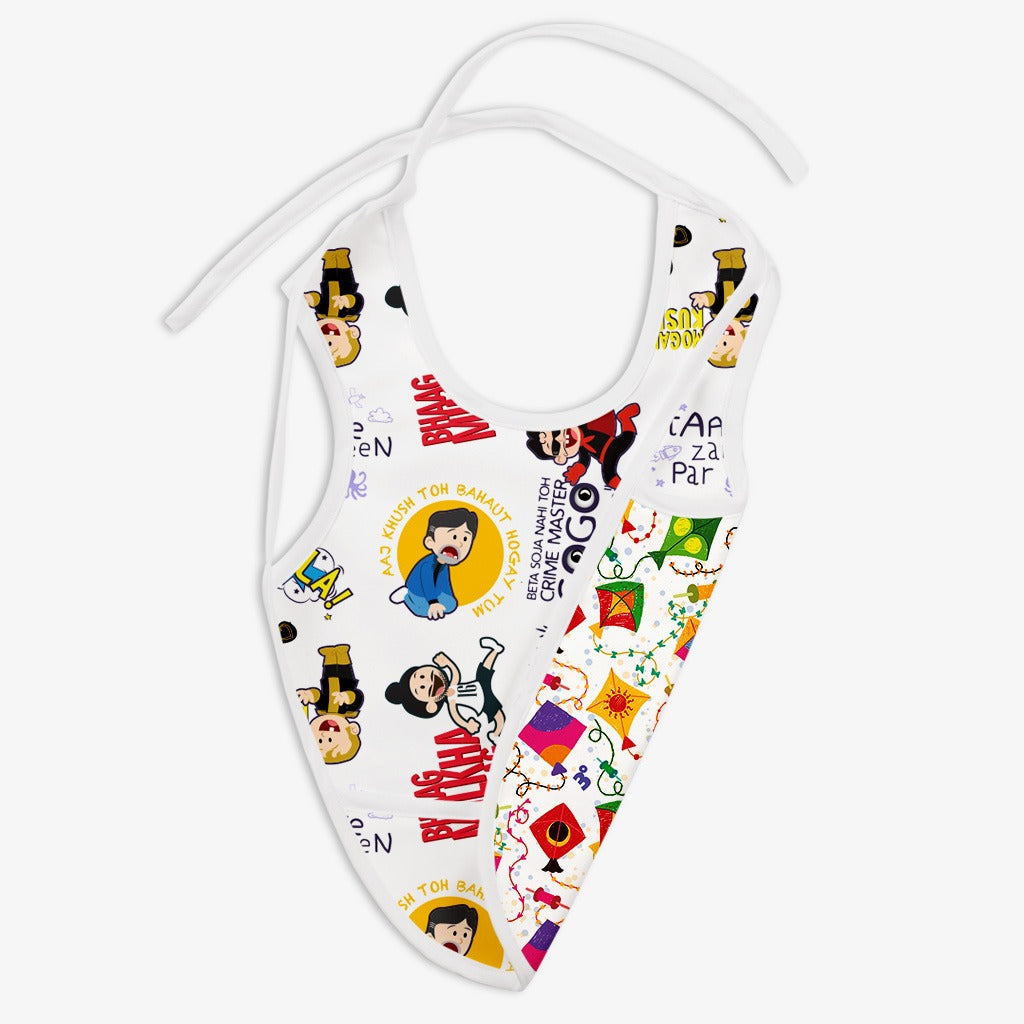 Waterproof Cloth Bib - Very Filmy and Coloured skies